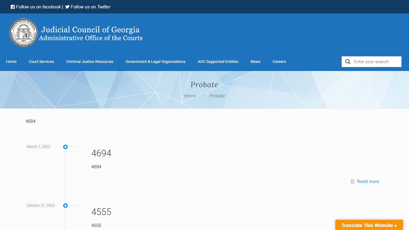 Probate – Georgia Judicial Gateway